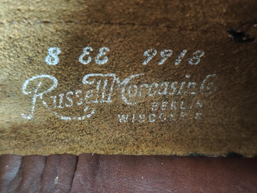 ラッセルモカシン ローファー 8 EE バーガンディー