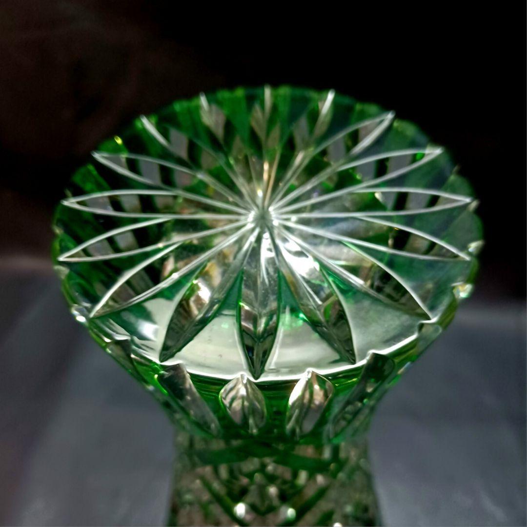 DRESDEN GERMANY ドレスデン クリスタル カット ガラス 花瓶