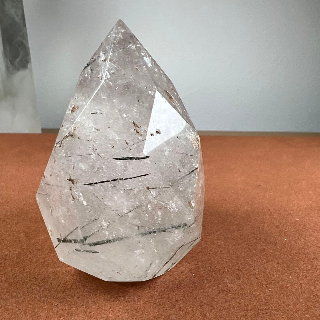 天然石　ブラックトルマリンインクォーツ　ポイント