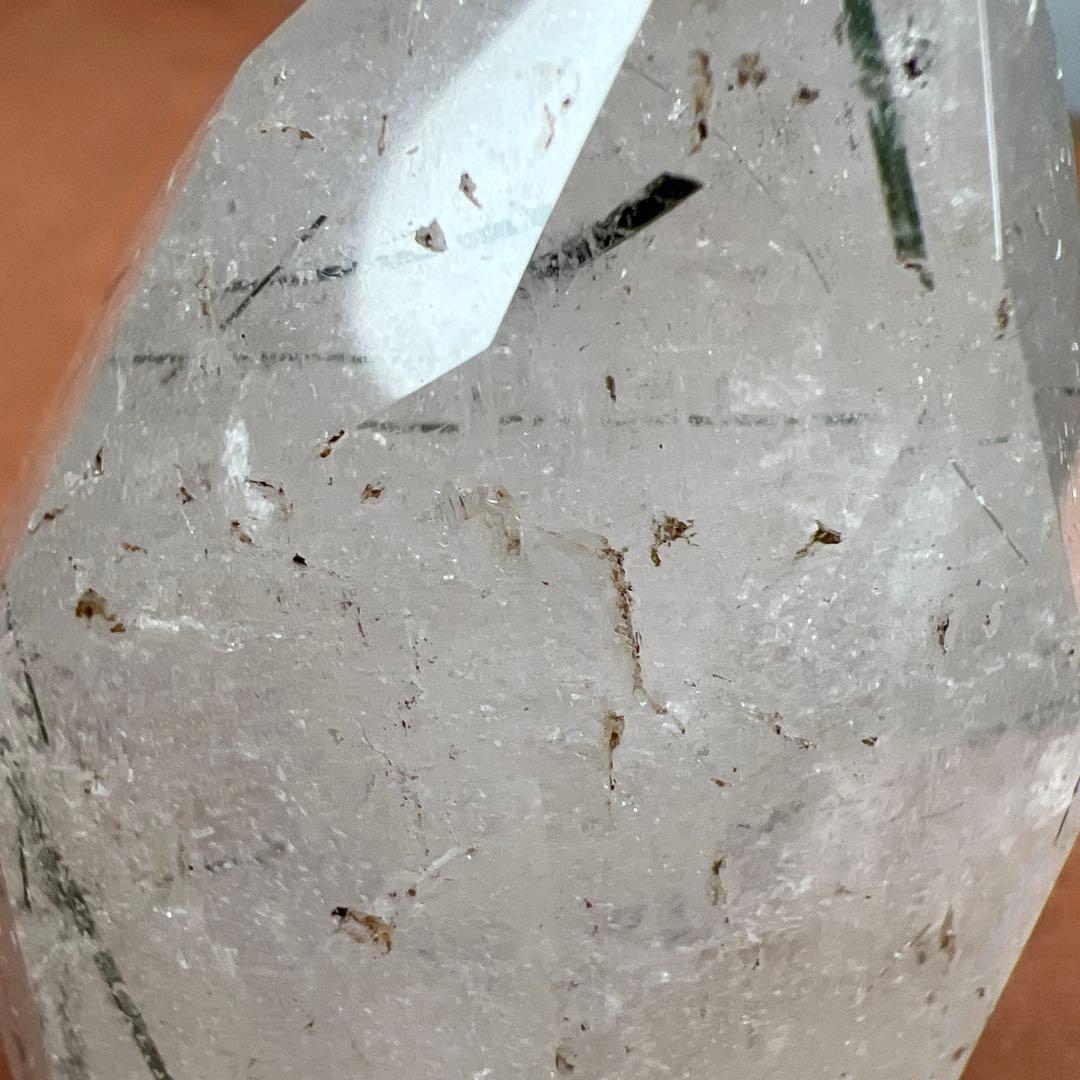 天然石　ブラックトルマリンインクォーツ　ポイント