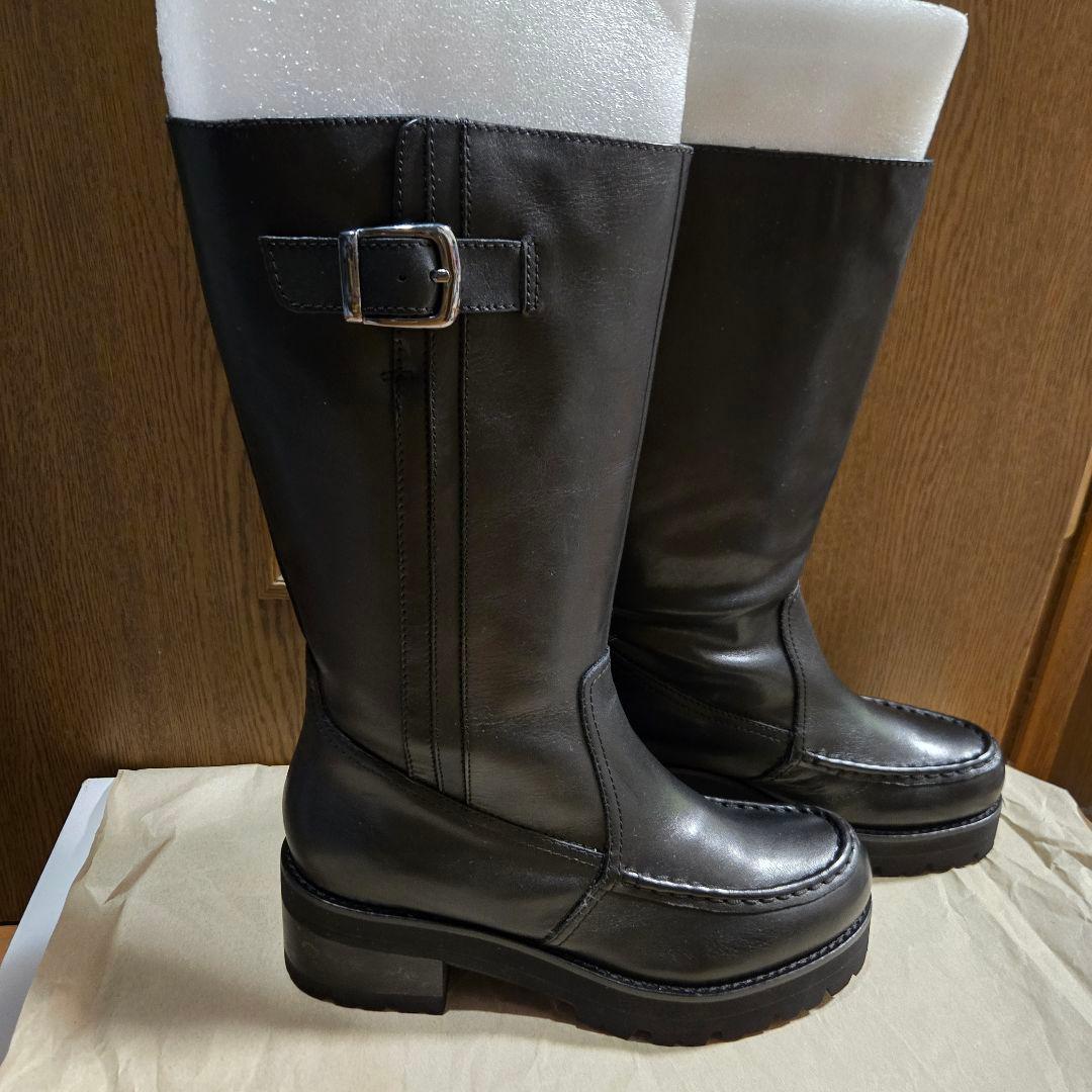 新品未使用品☆あしながおじさんワークブーツミドル丈ブーツ 22.5