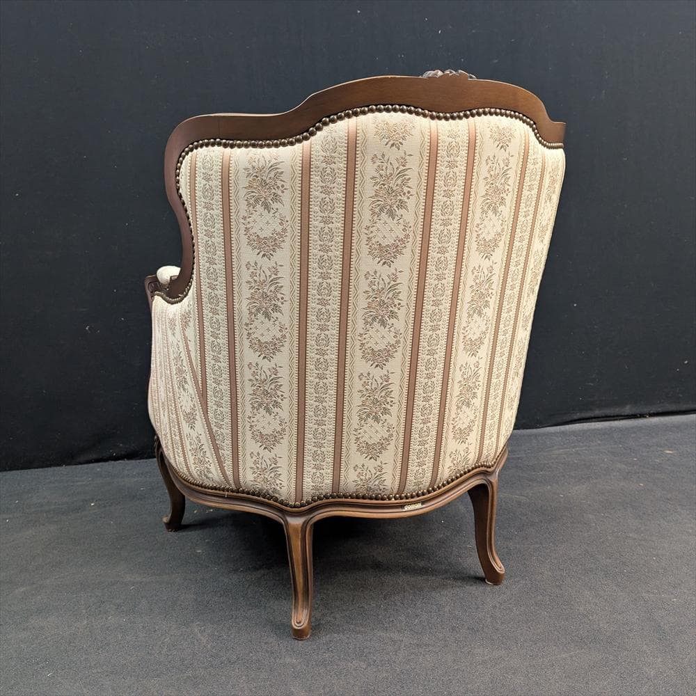 美品　ドマーニ　ルイ15世　シングルソファ　一人掛け　1P　ロココ　カリモク　A