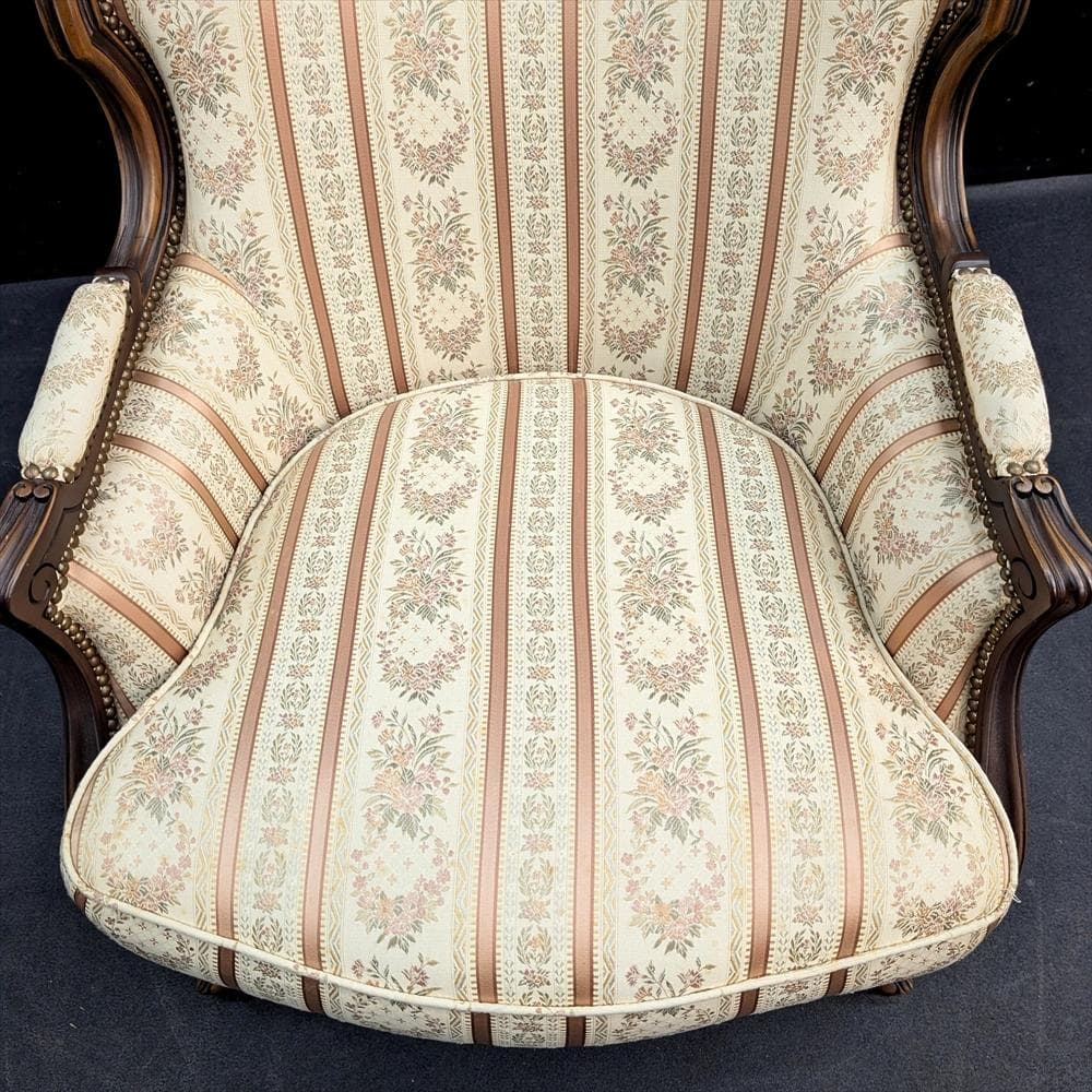 美品　ドマーニ　ルイ15世　シングルソファ　一人掛け　1P　ロココ　カリモク　A