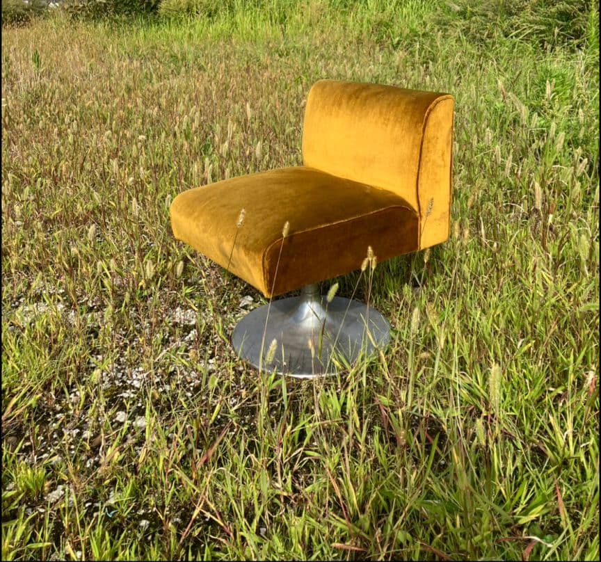 昭和レトロ モケット 1人掛け チェア②ソファ ベルベット ポップ アンティーク