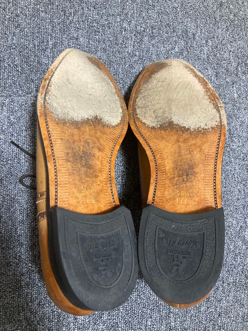 スコッチグレイン ベージュブラウン ビジネスシューズ　26.5 パーティ　結婚