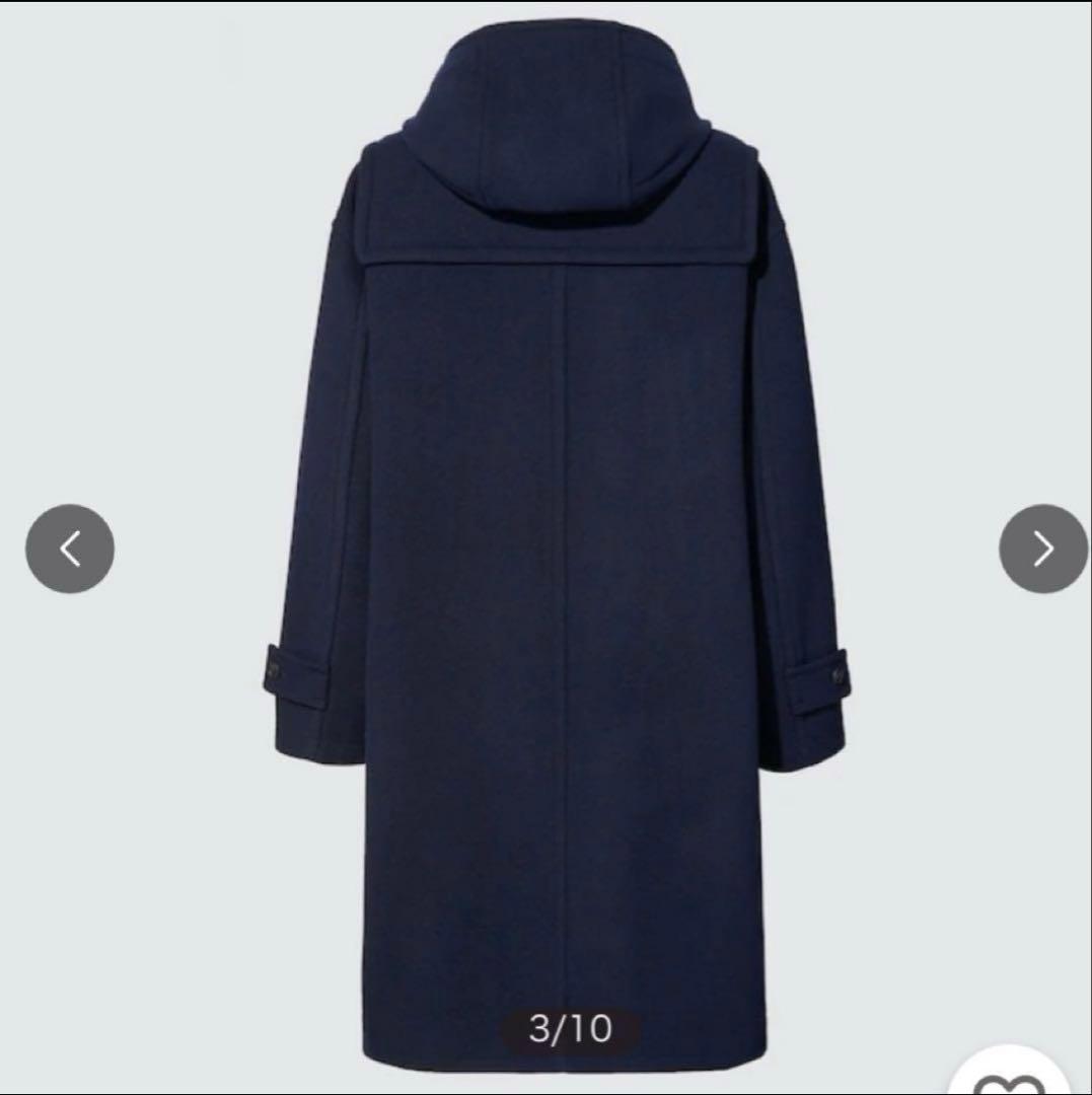 新品タグ付✨ユニクロ ジルサンダー オーバーサイズロングダッフルコート ネイビー