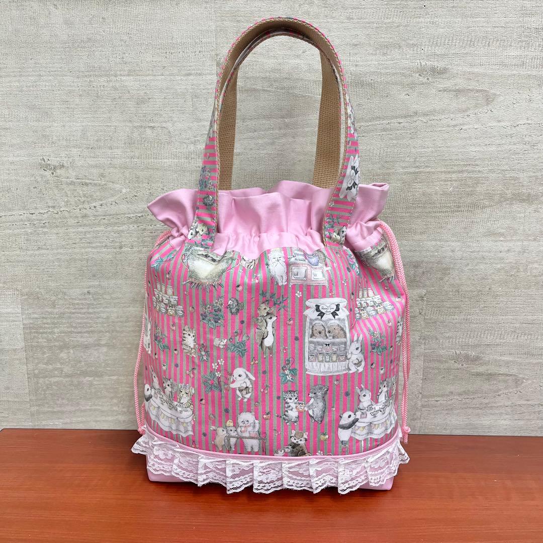 yukiemonハンドメイド　たっぷりフリル30㎝ショルダーバック