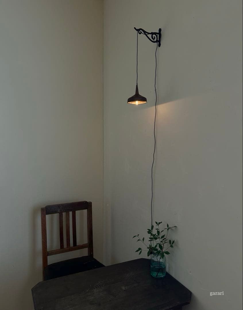 古い銅漏斗ペンダントライト　カフェ什器　古い小さいろうと　アンティークろうと