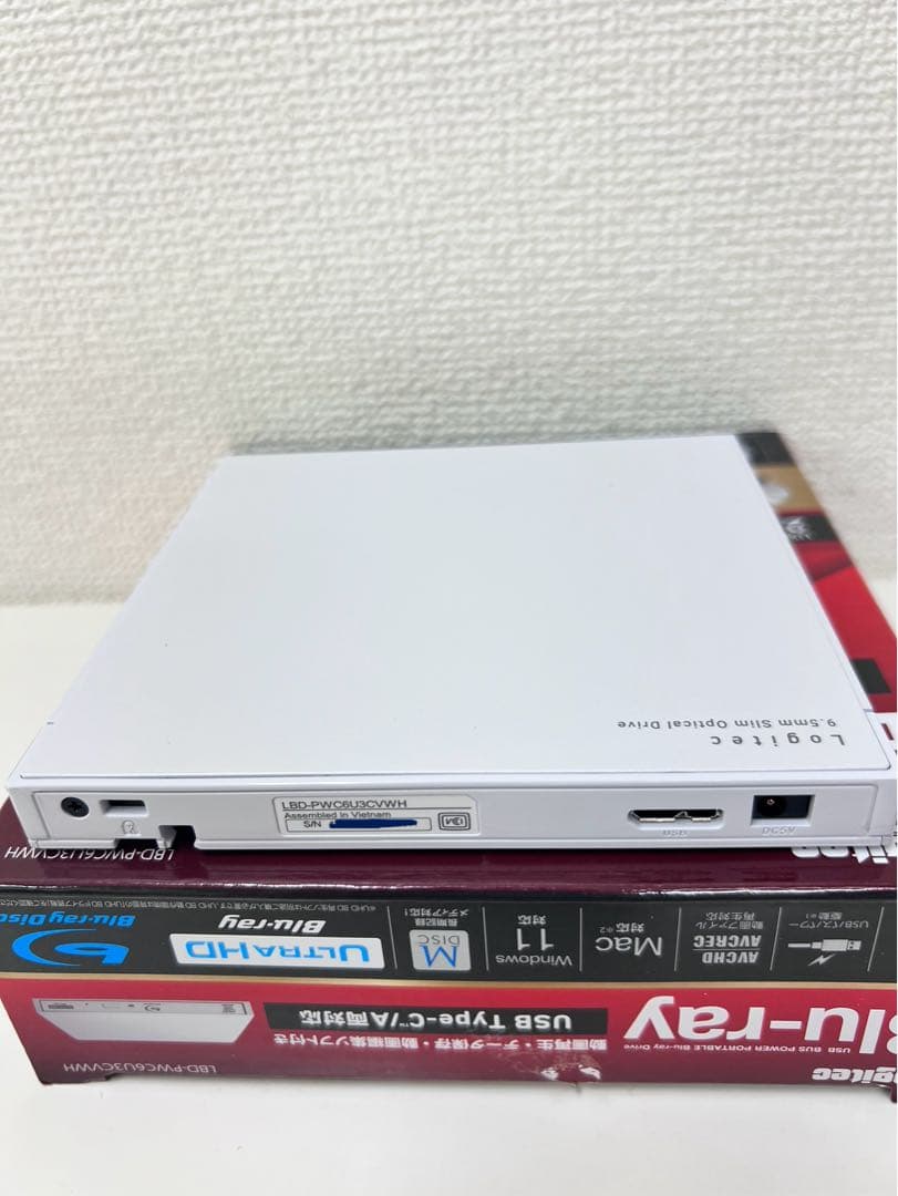 #DVD204ロジテック 外付け ブルーレイドライブLBD-PWC6U3CVWH