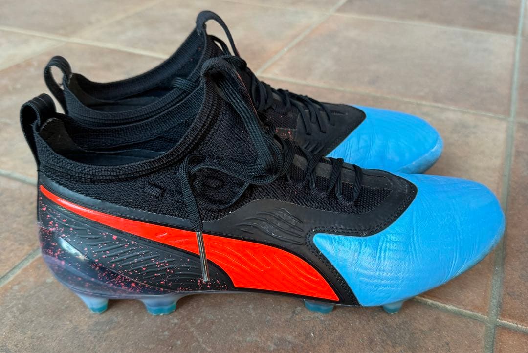 希少　PUMA プーマ プーマワン 19.1 FG/AGブルー×レッド　28