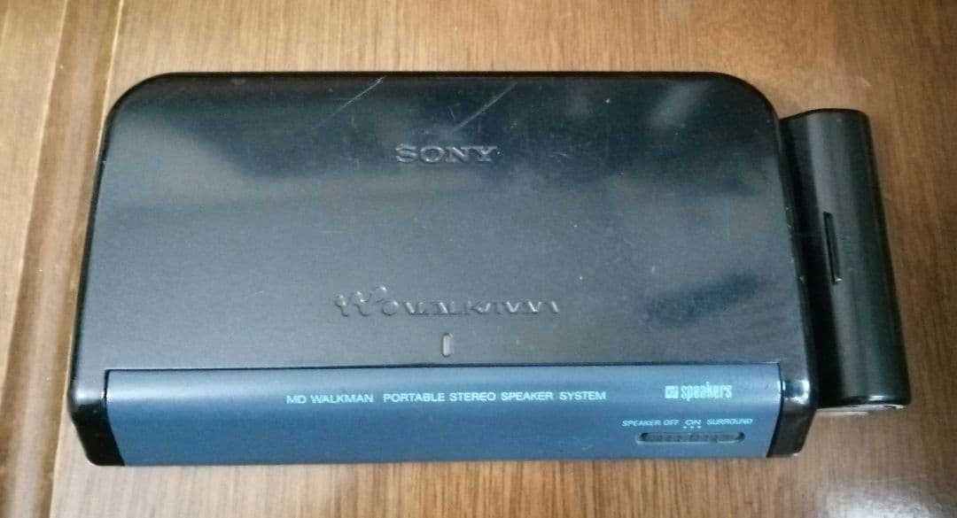 音確認済　SONY MDウォークマン MZ-E810SP 電池箱 スピーカー付き