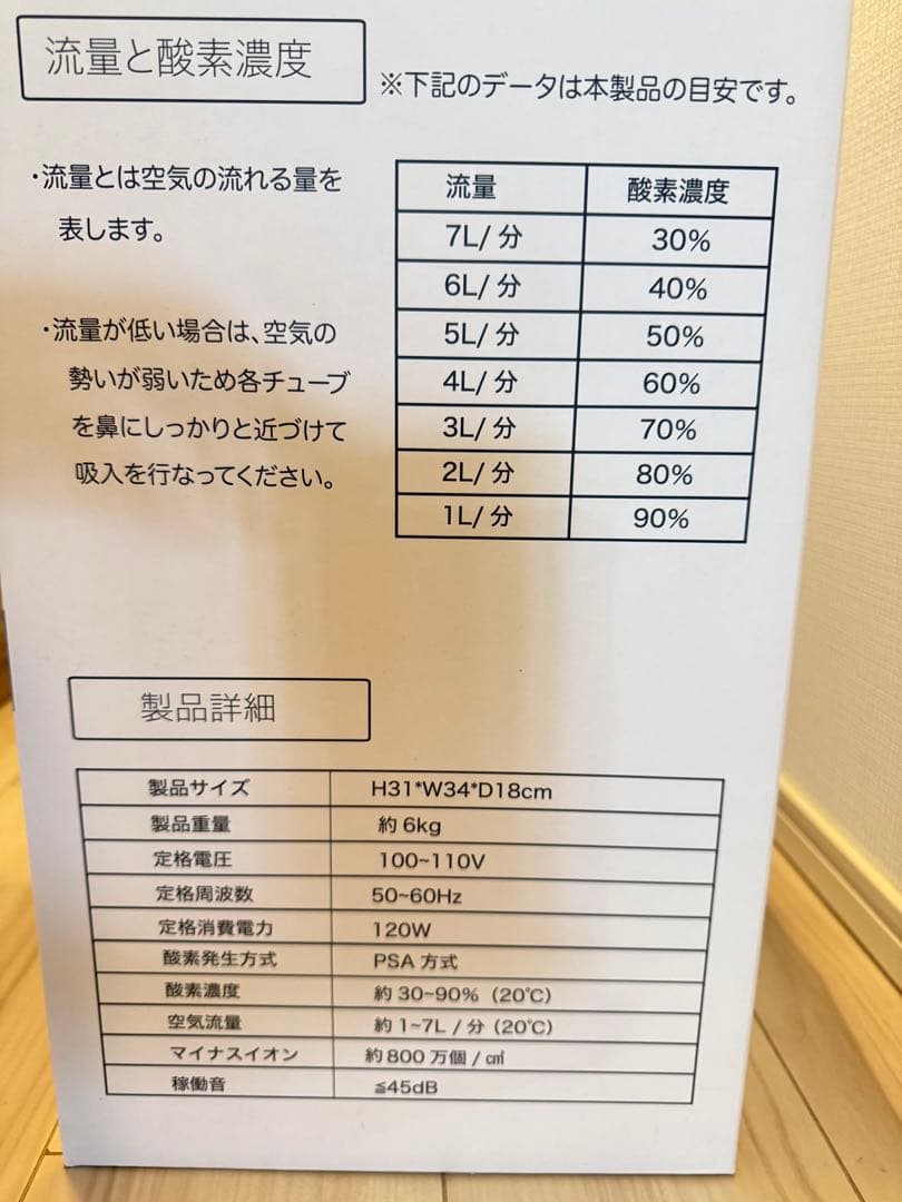 ※本日限り限定価格　家庭用酸素発生器