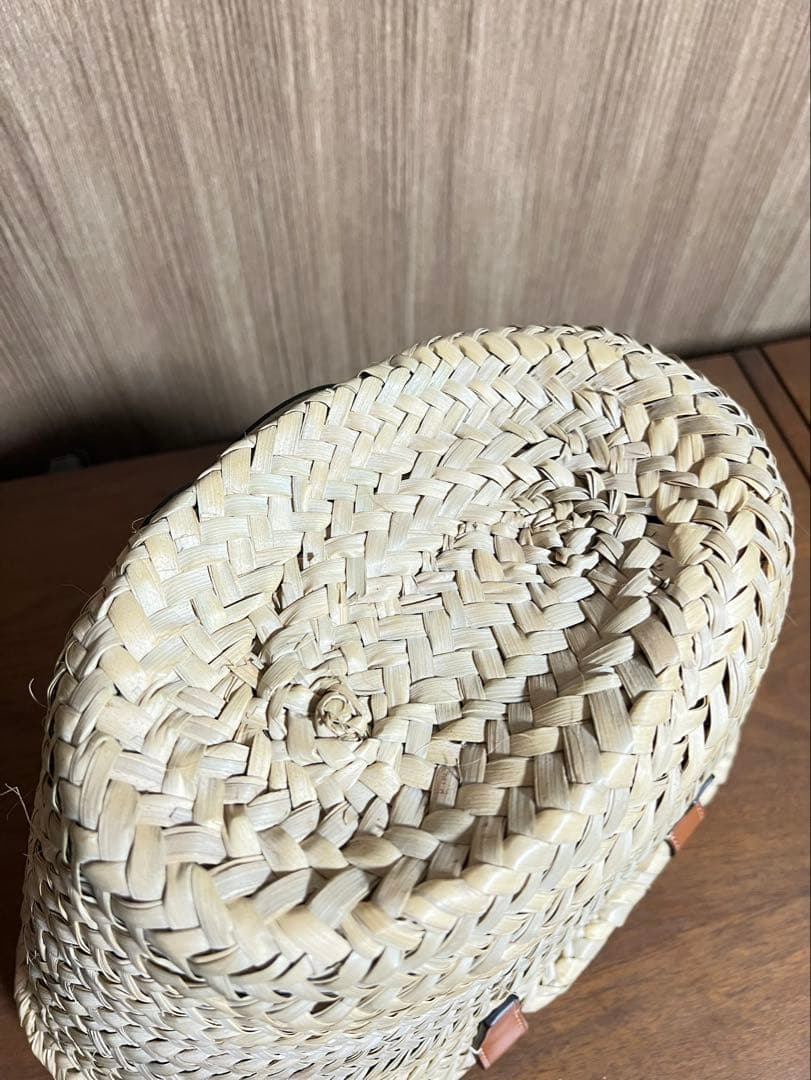 CELINE クラシック パニエ / ラフィア ＆ カーフスキン