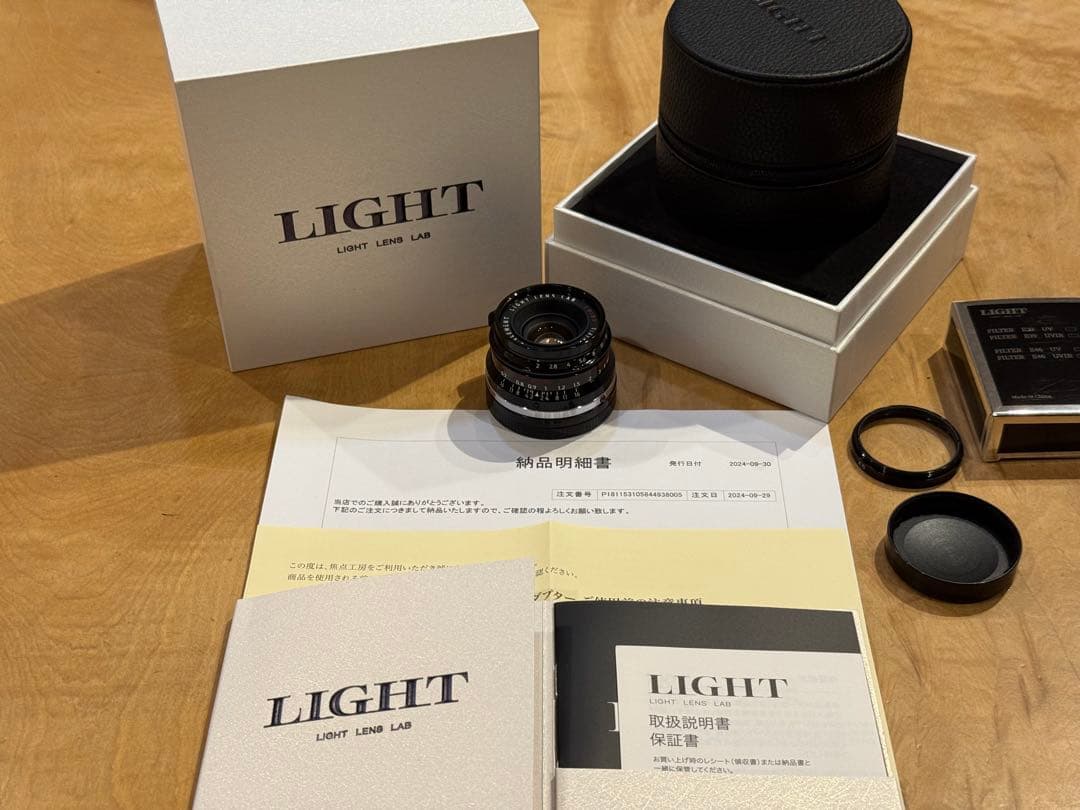 【世界限定100本】LIGHT LENS LAB 35mm f2 ピアノブラック