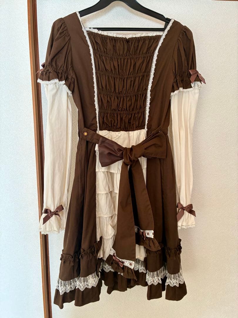 アンジェリックプリティ　ブラウン ワンピース