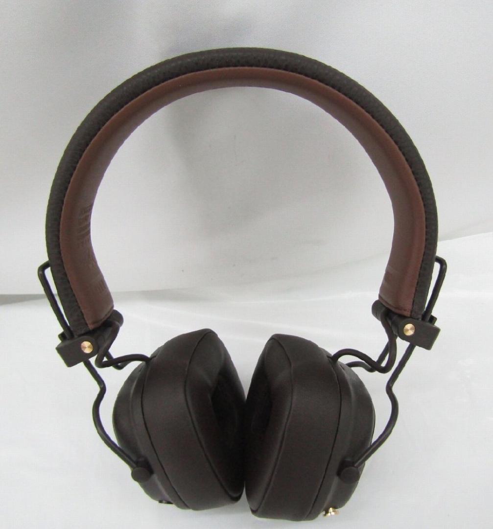 超美品 Marshall Major Ⅴ ワイヤレスヘッドホン ブラウン_28