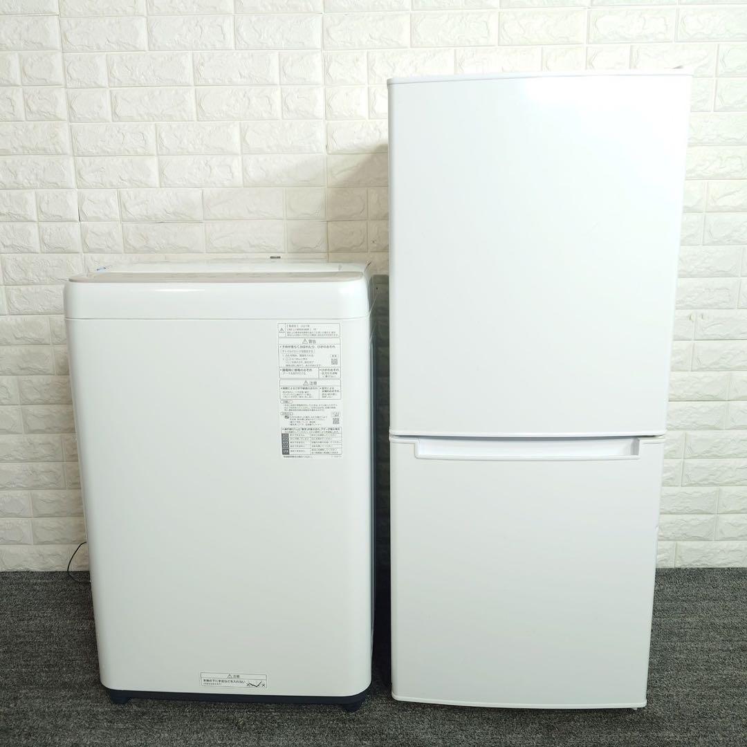 生活家電 2点セット 冷蔵庫 106L 洗濯機 6kg 一人暮らし K084