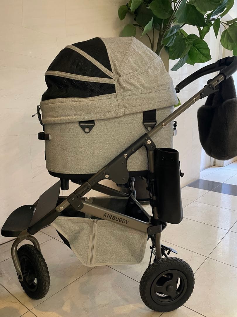 MASA【極美品】AIRBUGGYグレーツイード レギュラー&タイヤカバー