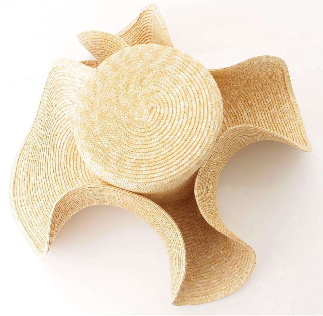 フレアバスケットストローバッグ