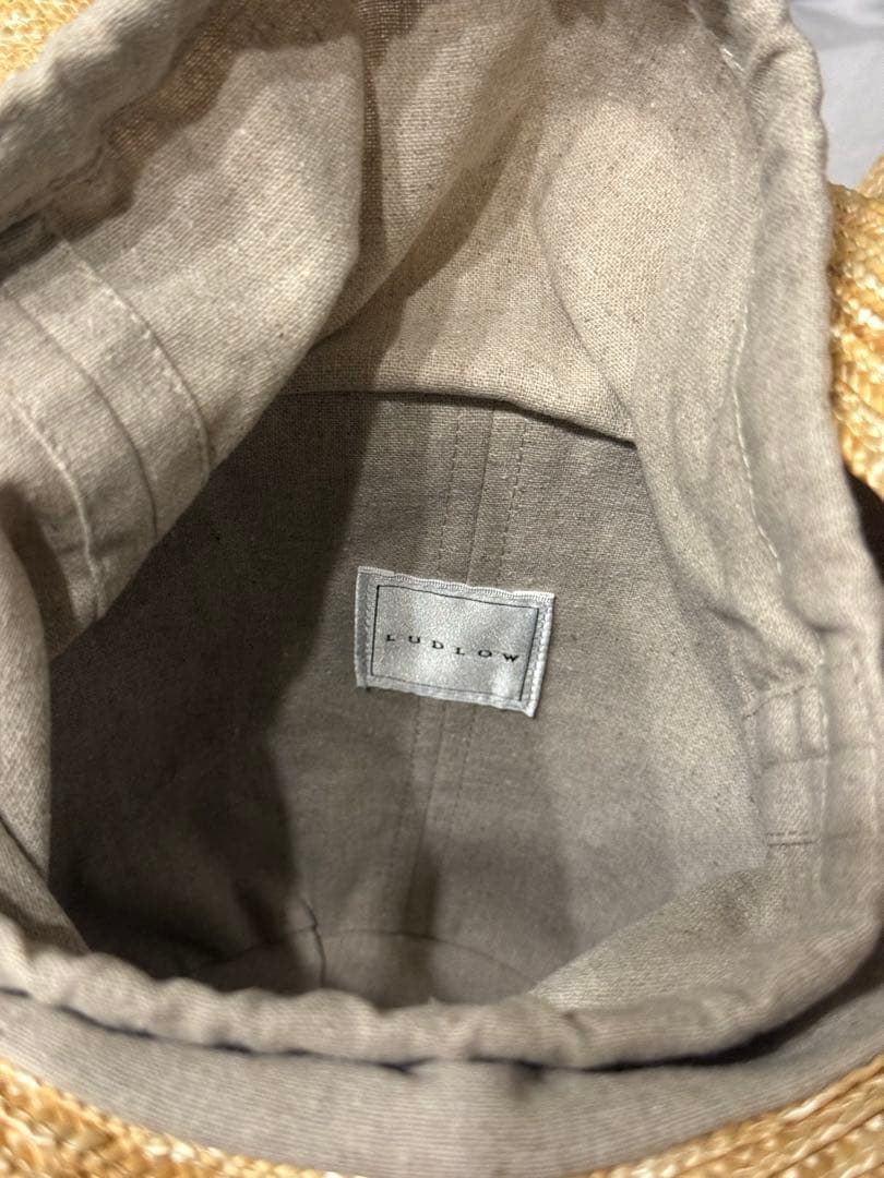 フレアバスケットストローバッグ