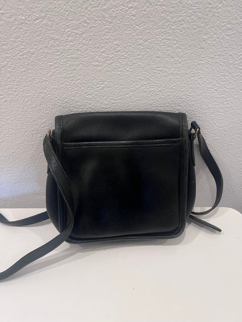 オールドコーチ　レザーショルダーバッグ OLD COACH 黒　ヴィンテージ