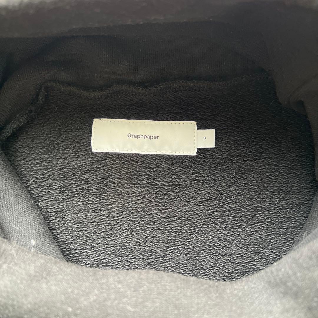 Graphpaper ✖️ループウィラーブラック トレーナー サイズ2