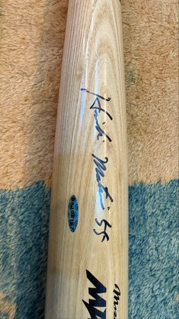 【直筆】松井秀喜（2003年）サイン入りバット『MLB公式ホログラム、BAJ付』