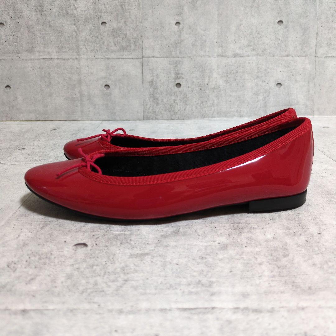 【未使用】 repetto レペット バレエシューズ フラットパンプス エナメル