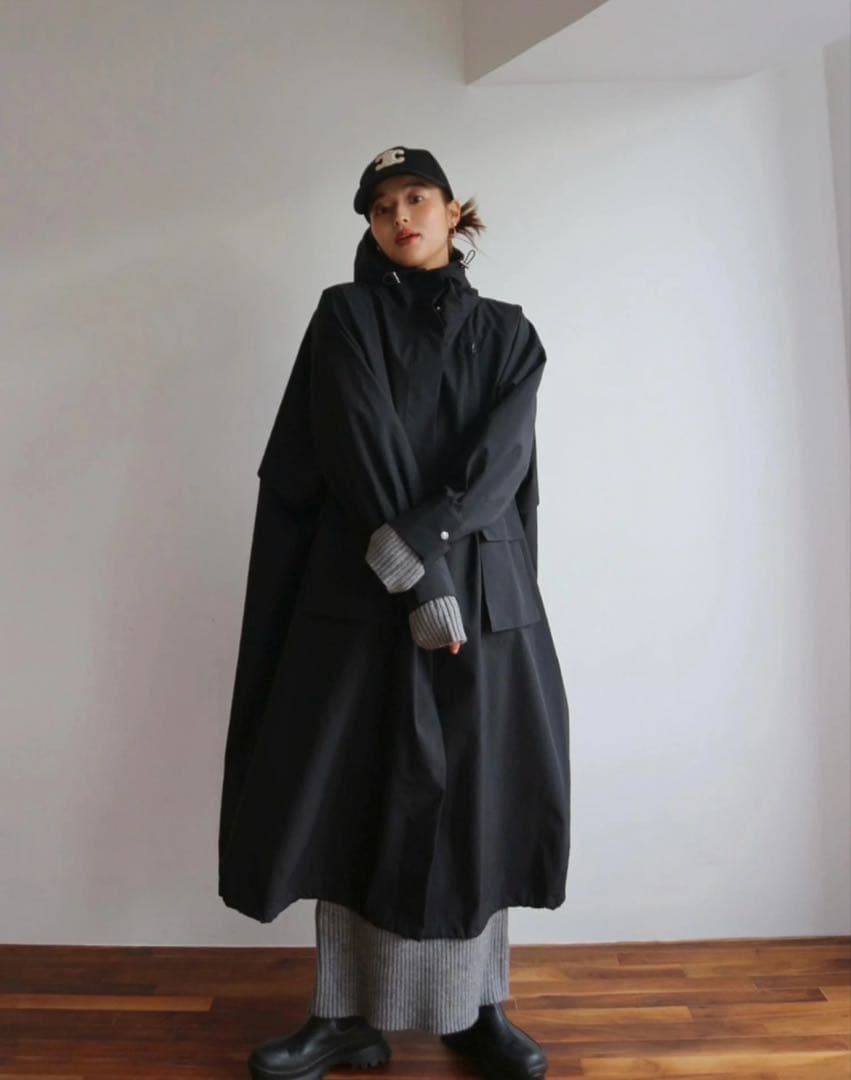 TRUNC88 レインコート　ブラック