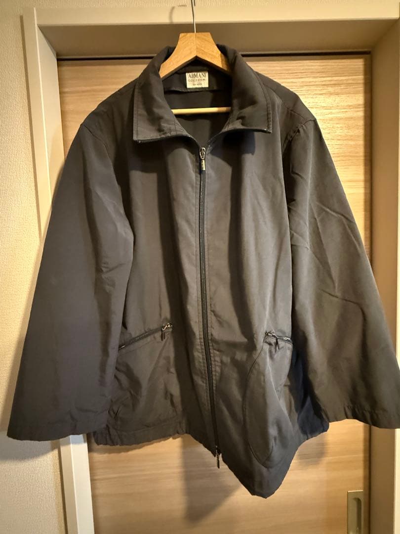 アルマーニコレッツォーニ　コットンナイロンジャケット　グレー系