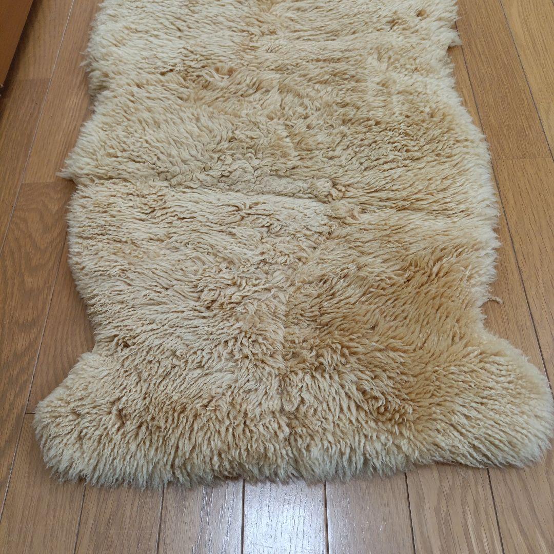 特大羊皮　羊毛　ラグマット　ラムスキン　ニュージーランド産