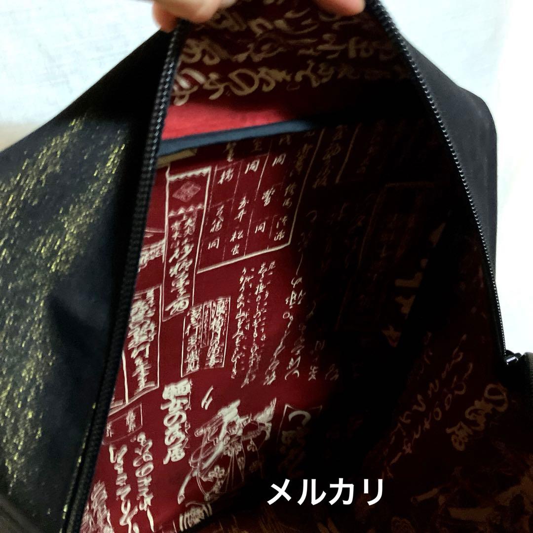 ガシャ髑髏　ハンドメイド　ウエストポーチ　道中財布　リュック