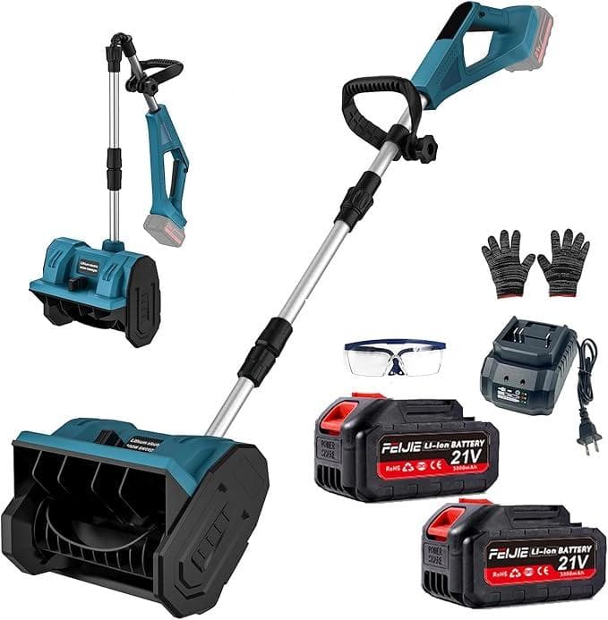 電動除雪機 除雪器具 電動除雪スコップ 手持ち式 コードレス　バッテリー2個