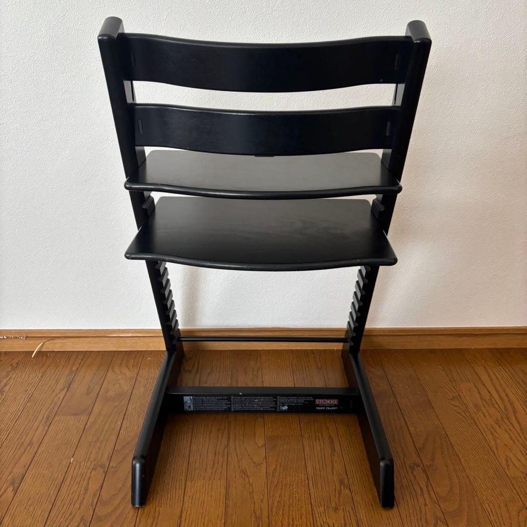 ＊美品＊ストッケ　トリップ トラップ　ベビーチェア+ベビーセット　ブラック