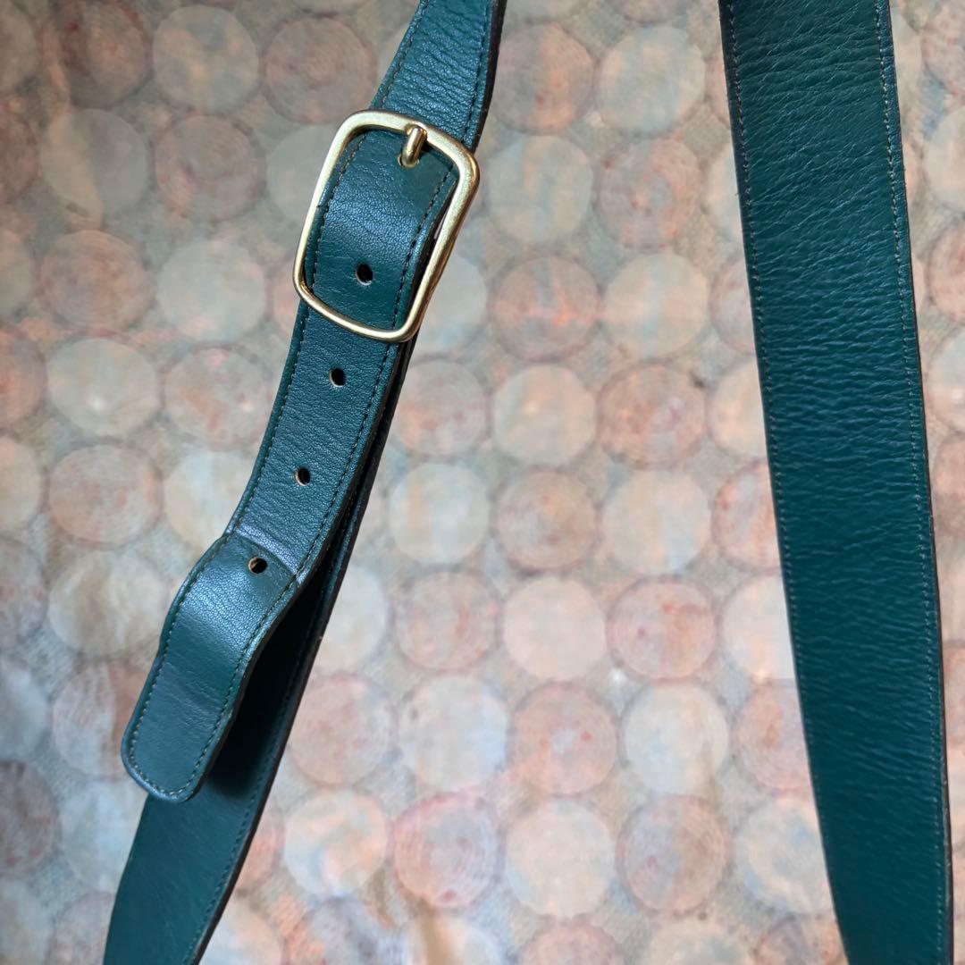 希少OLD COACH　オールドコーチ／USA製緑ショルダーバッグ0620301