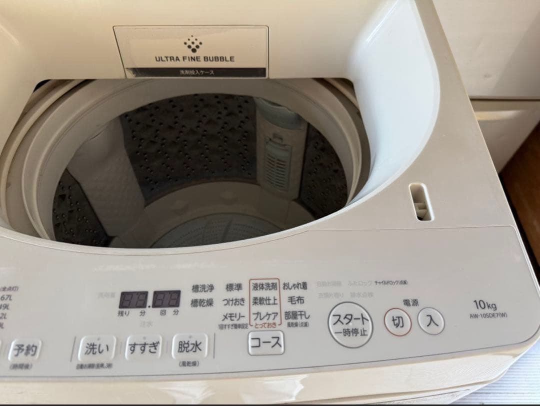 2019年式 10kg TOSHIBA 洗濯機 AW-10SDE7