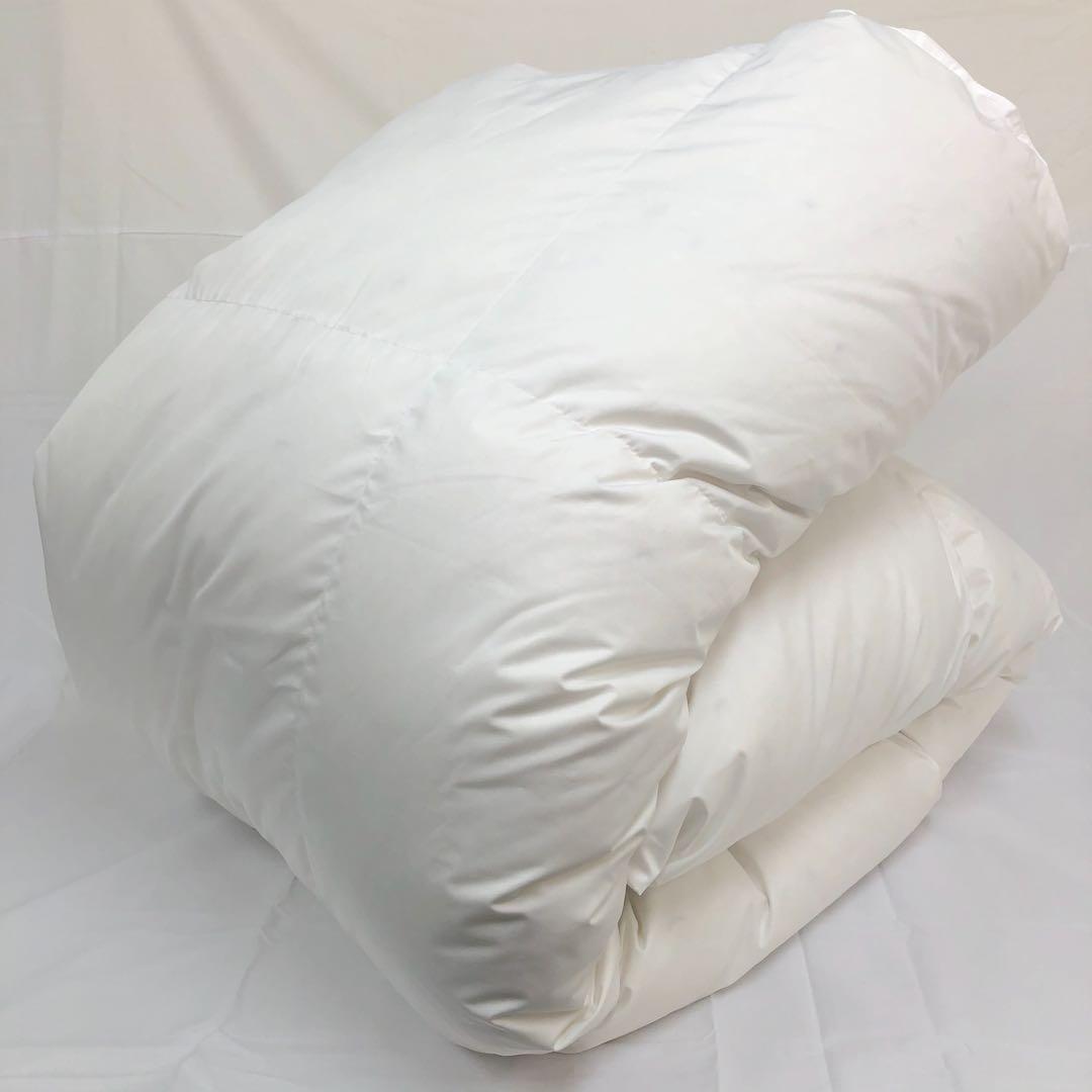 羽毛布団 クイーン 大増量 ニューゴールド 白色 日本製 210×210cm