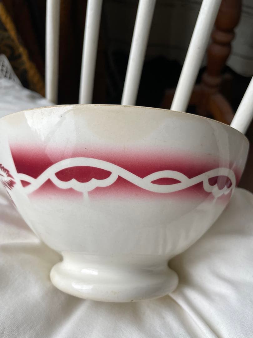 あーちゃんアンティーク　カフェオレボウル　ディゴワン　サルグミンヌ　薔薇