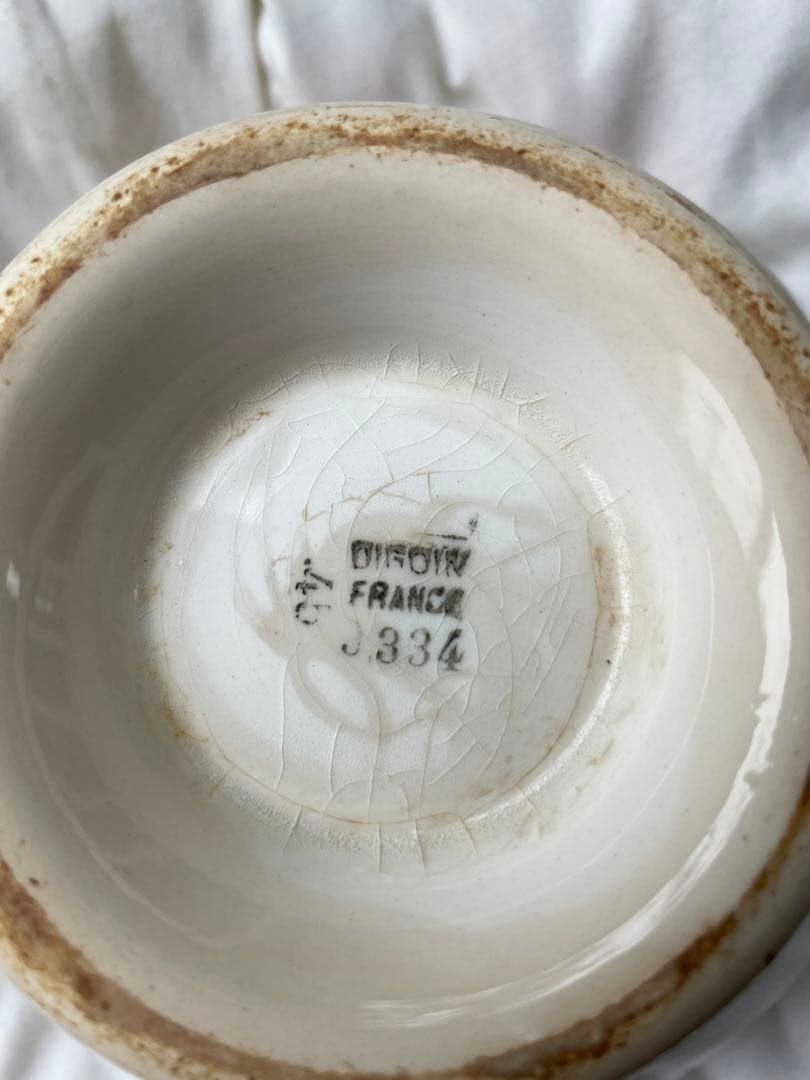 あーちゃんアンティーク　カフェオレボウル　ディゴワン　サルグミンヌ　薔薇