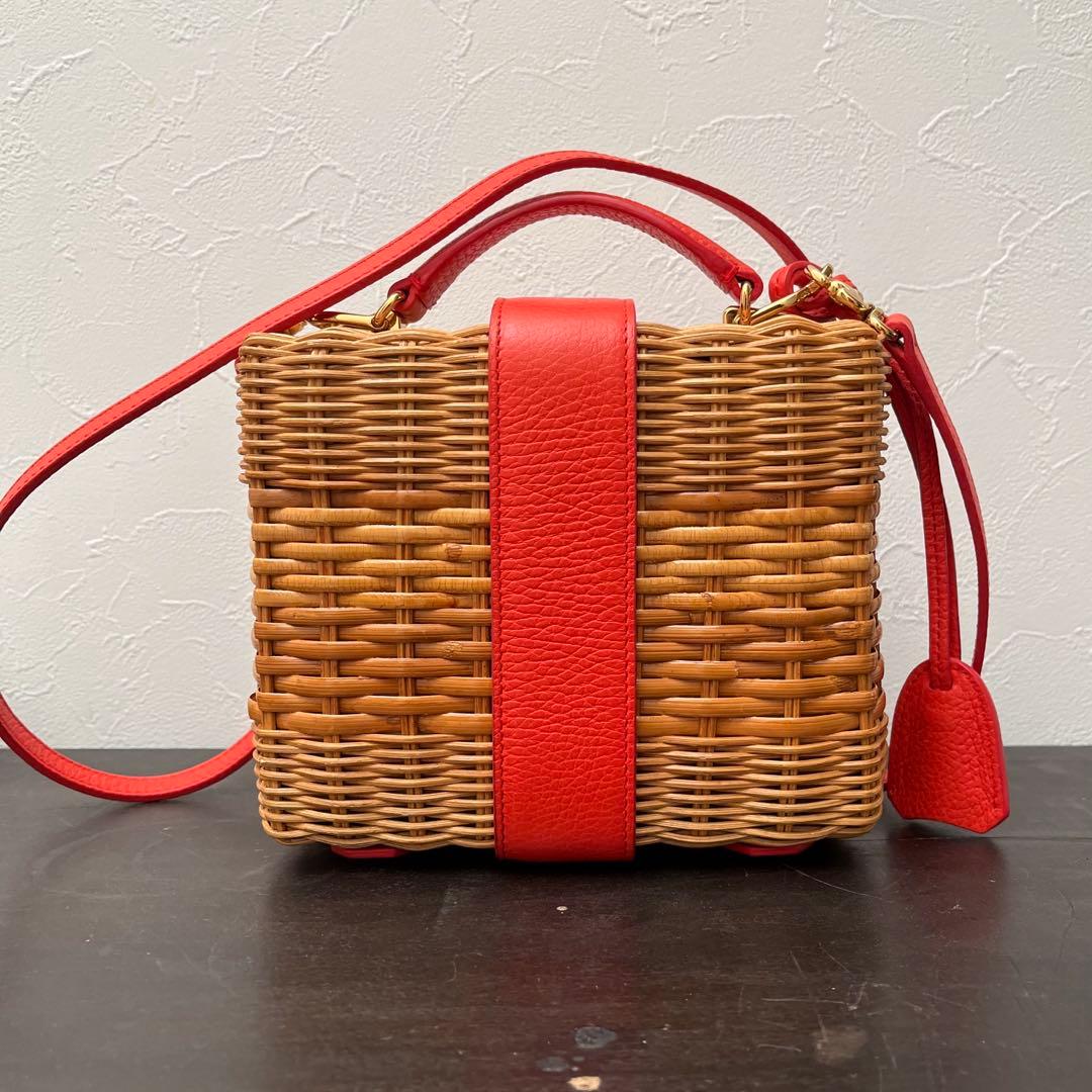 き*こ様 Mark Cross マーククロス　かごバッグ　カゴ　ショルダー　ラタ