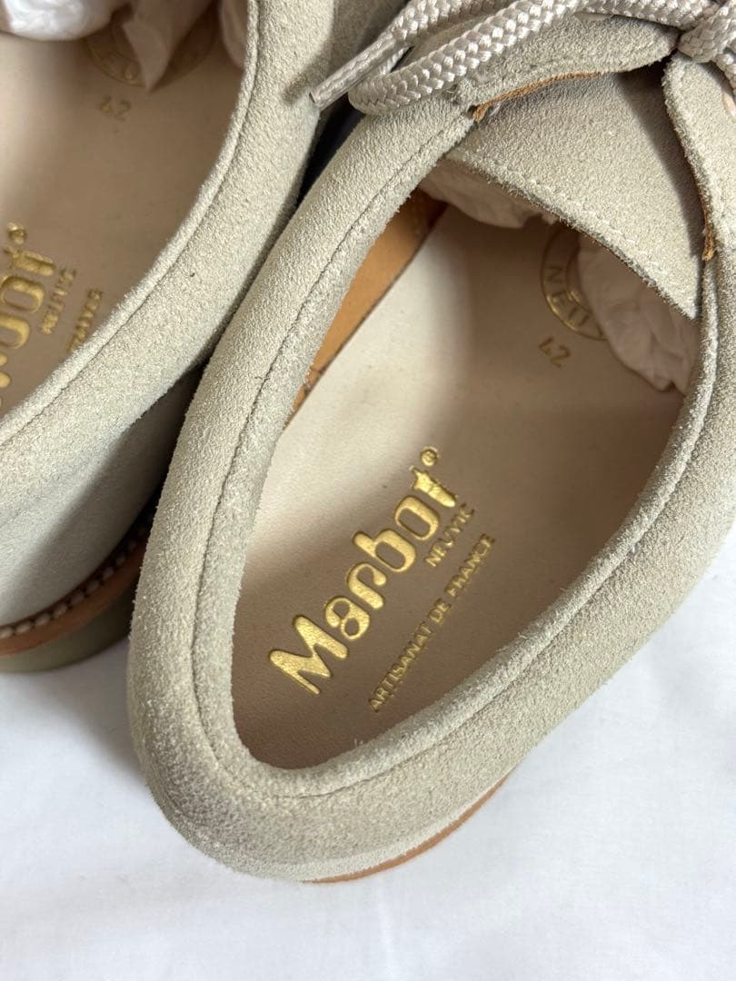 靴 Marbot / MOCCASIN SHOES - BEIGE SUEDE 27