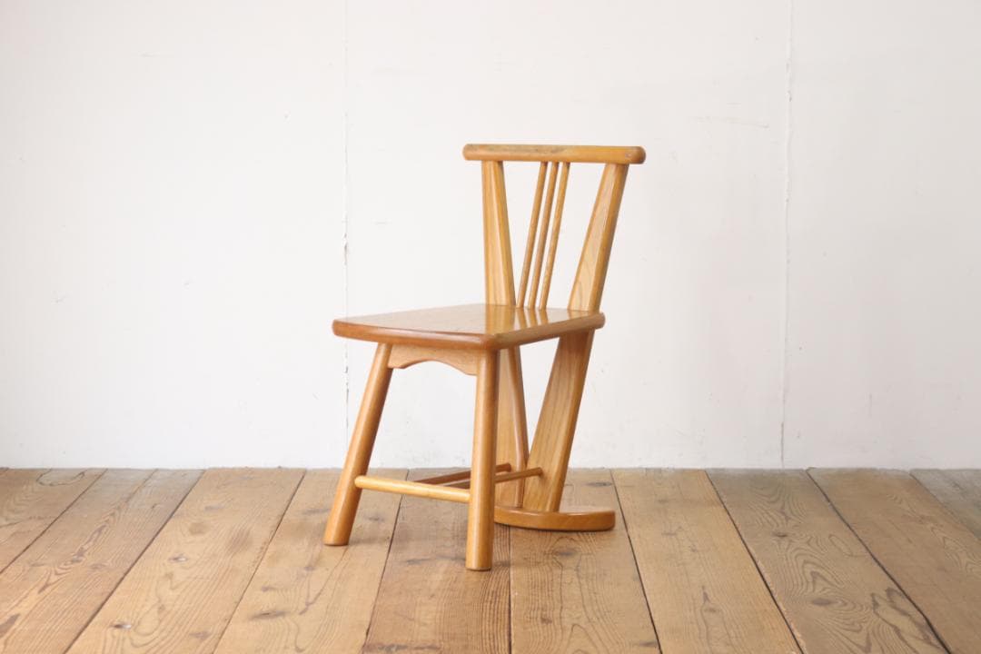 ヴィンテージ ダイニングチェア 椅子 低座 オーク材 ナチュラル