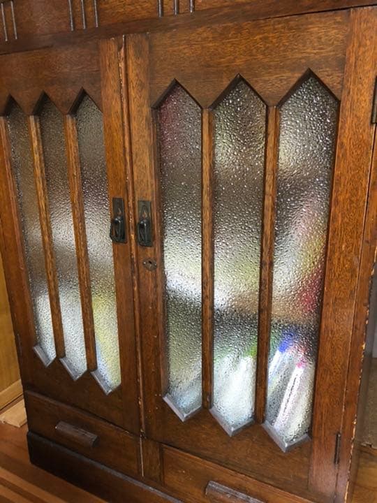 アンティーク　キャビネット　本棚　小物入れ