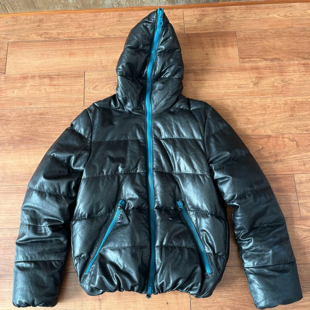 DUVETICA DIONISIOオールラムレザーダウンジャケット羊革サイズ50