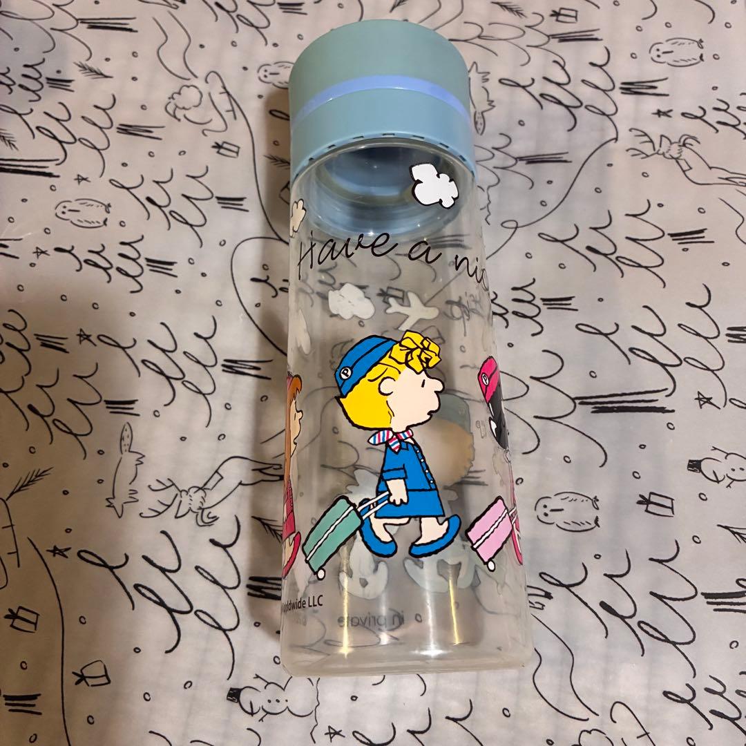 d*3様 プラザ限定　inprivate ピーナッツ スヌーピー 水筒 透明ボト