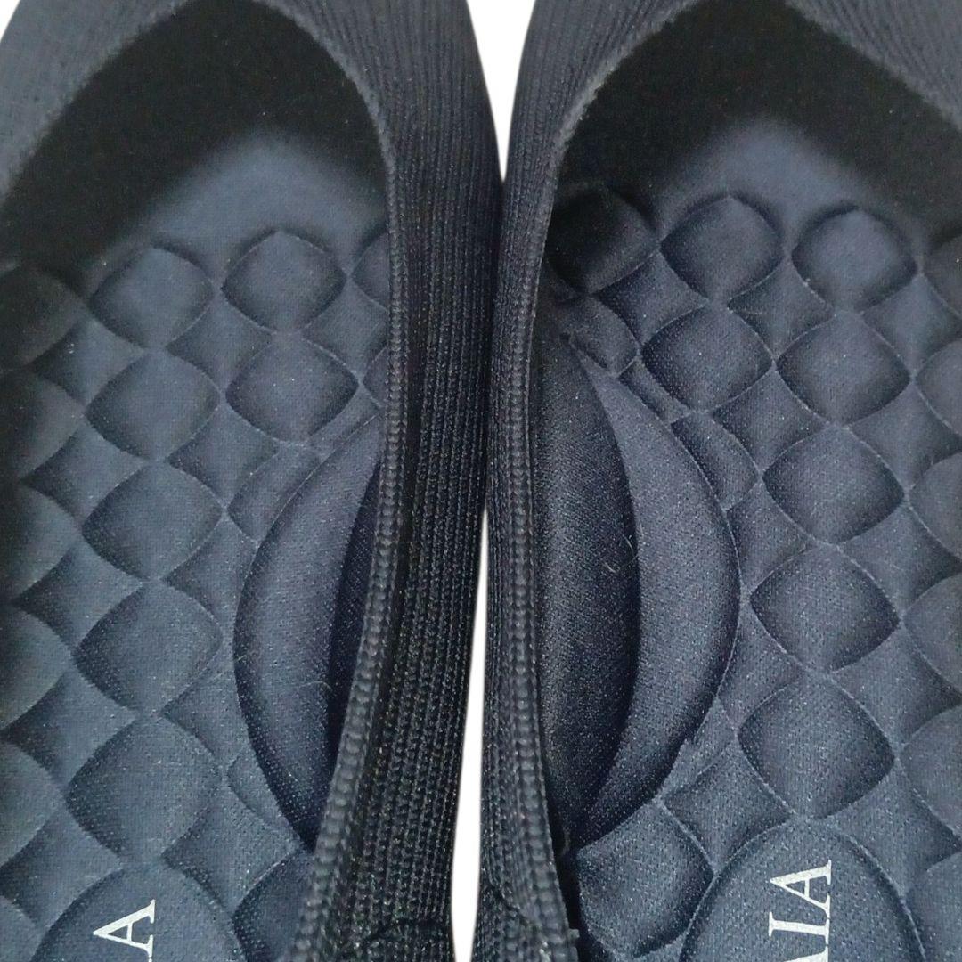 美品★VIVAIA★ビバイア★フラットシューズ★スクエアトゥ★撥水★軽量