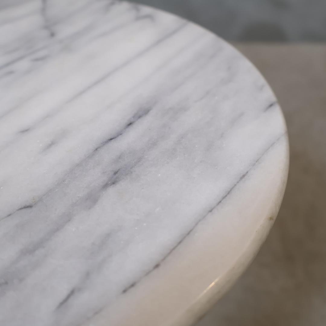 イタリア製 大理石 サイドテーブル 花台 真鍮 アンティーク調 フラワースタンド