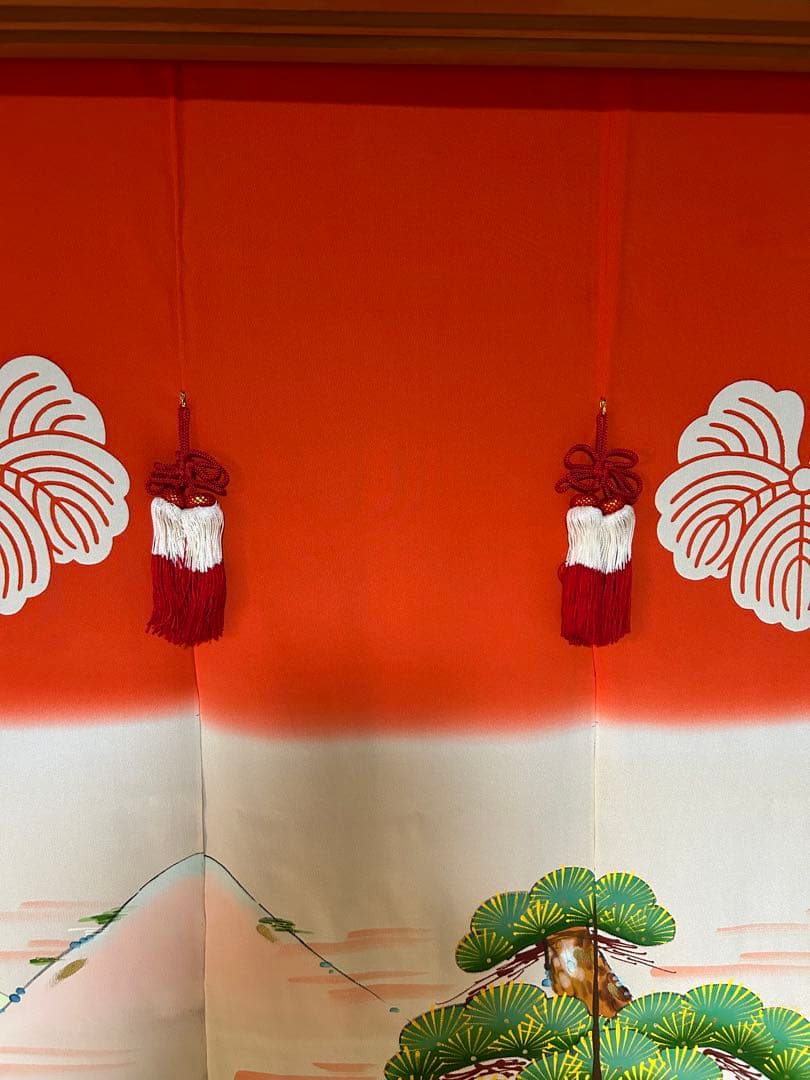 B*o様 11/30限定価格 1万円引き 高級 のれん 花嫁のれん 庭 山 松