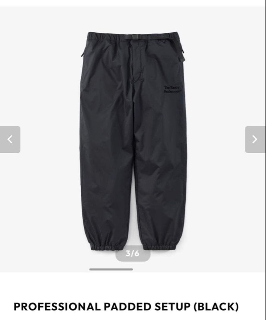 ジャケット・アウター ENNOY PROFESSIONAL PADDED SETUP BLACK