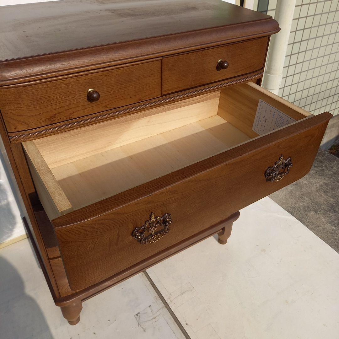 アンティーク家具 4段 チェスト